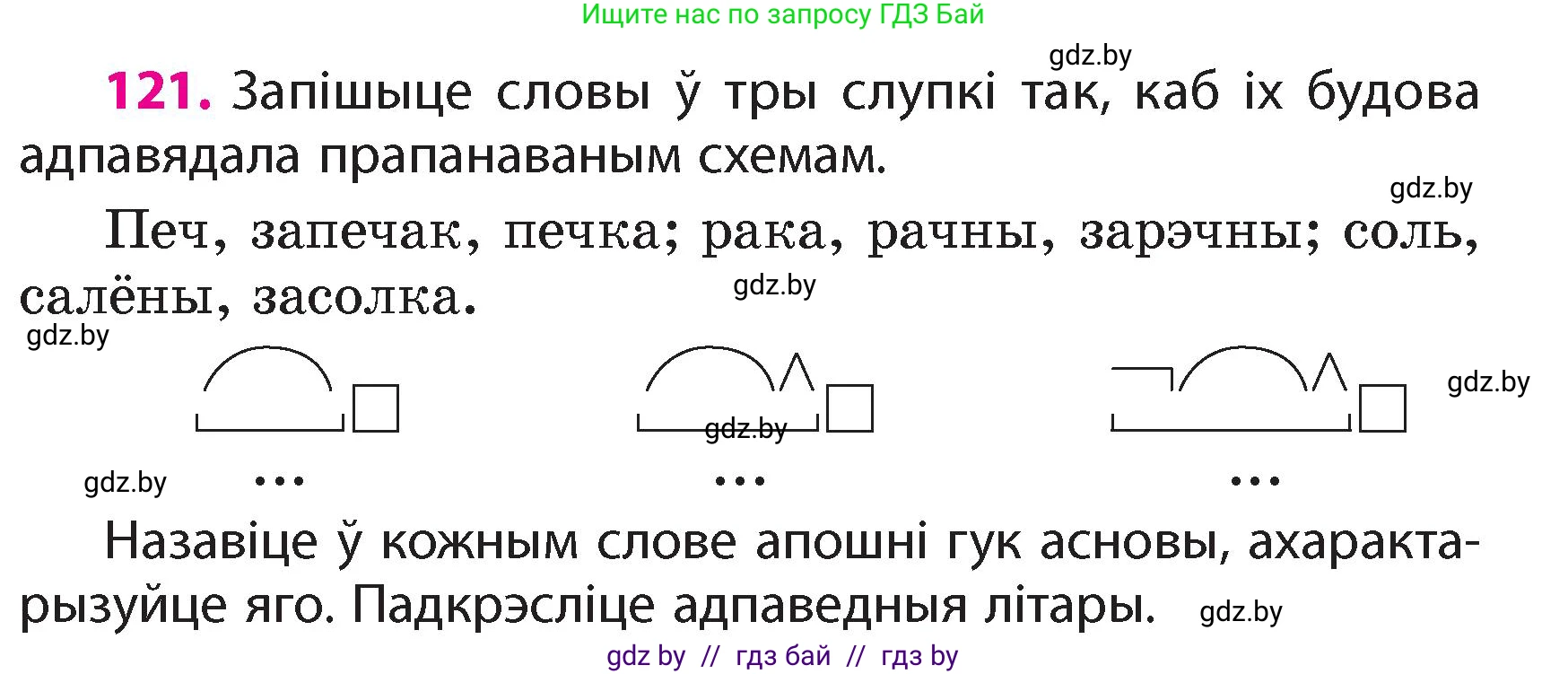 Белорусский язык (Беларуская мова), 4 класс Учебник, автор: Свірыдзенка Вольга Іванаўна, издательство Нацыянальны інстытут адукацыі, Минск, 2024, голубого цвета, Частка 1, страница 121