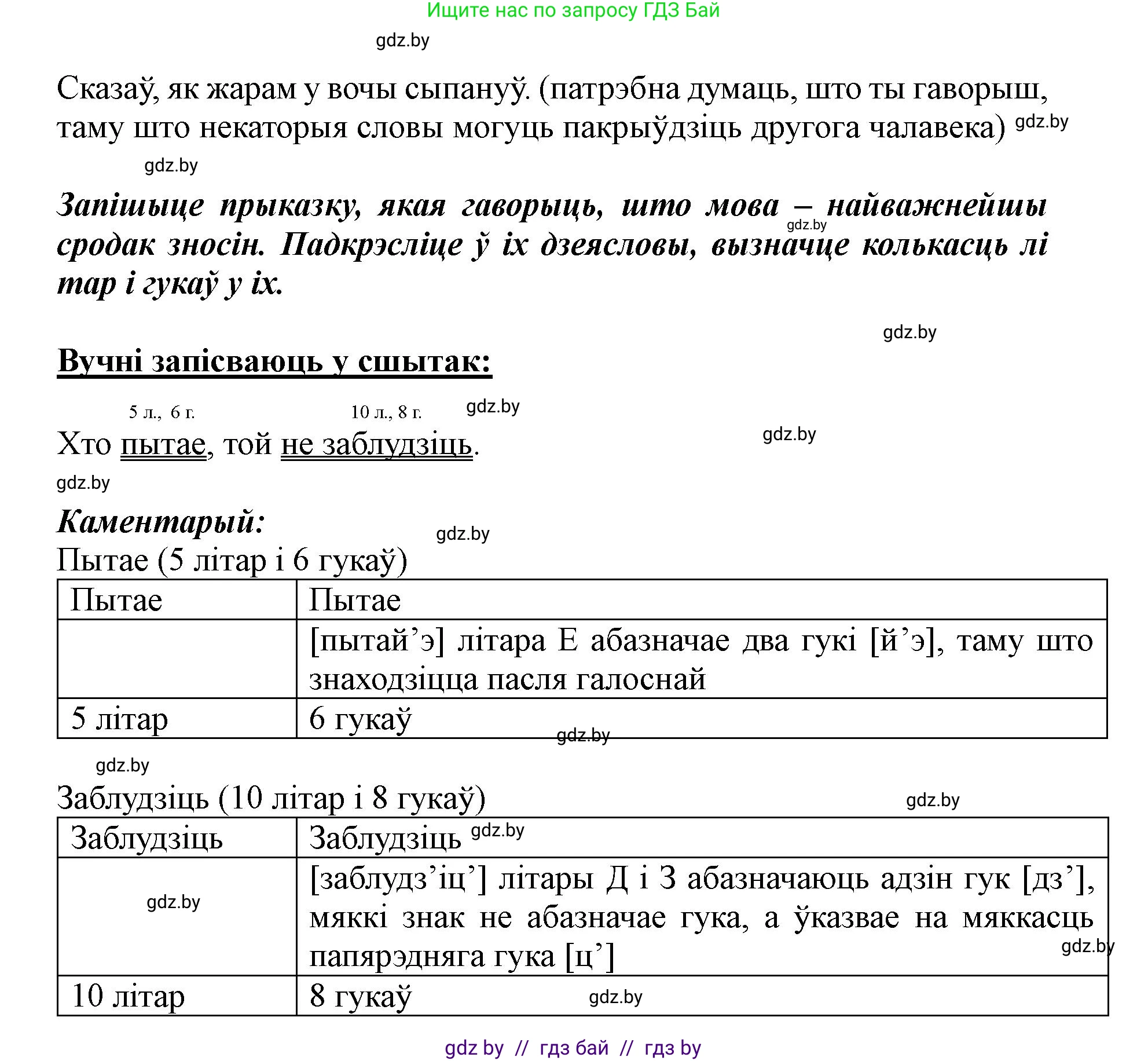 Белорусский язык (Беларуская мова), 5 класс Учебник, авторы: Валочка Ганна Міхайлаўна, Зелянко Вольга Уладзіміраўна, Мартынкевіч Святлана Васільеўна, Якуба Святлана Міхайлаўна, издательство Акадэмія адукацыі, Минск, 2024, голубого цвета, Частка 1, страница 8, номер 3, Решение (продолжение 2)