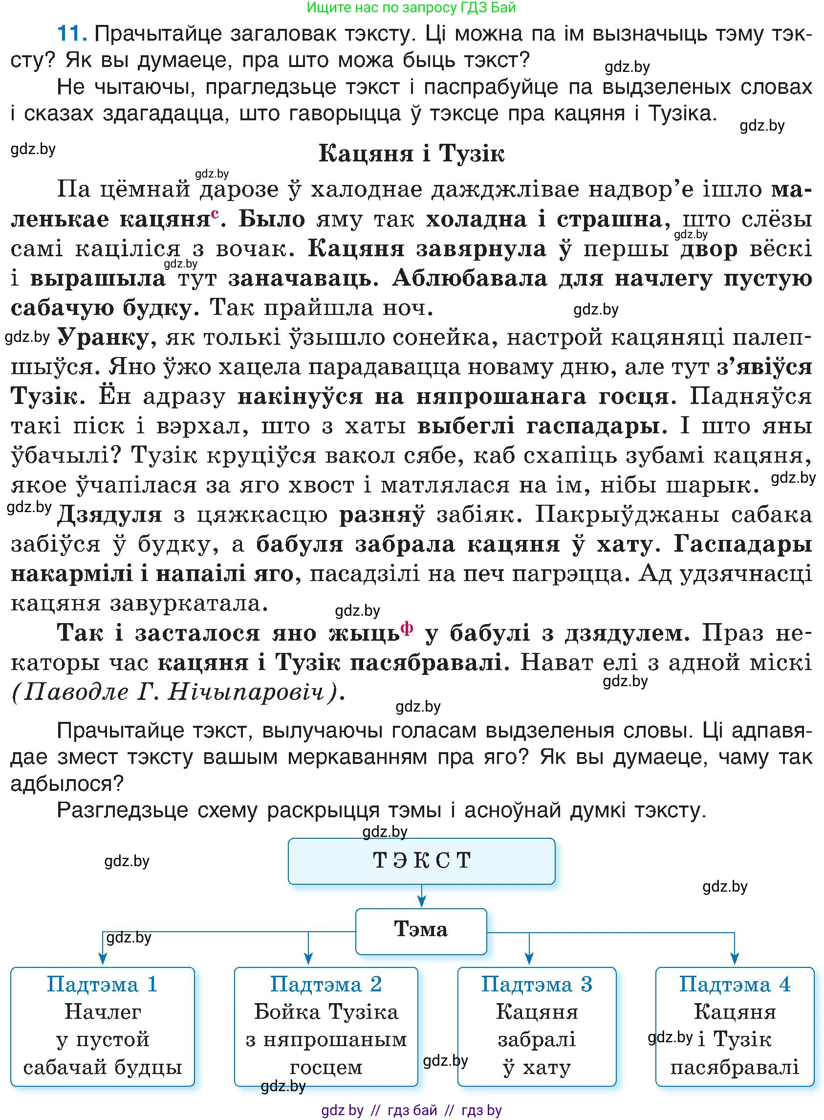 Белорусский язык (Беларуская мова), 6 класс Учебник, авторы: Валочка Ганна Міхайлаўна, Зелянко Вольга Уладзіміраўна, Мартынкевіч Святлана Васільеўна, Якуба Святлана Міхайлаўна, Бажкова Т І, издательство Акадэмія адукацыі, Минск, 2025, страница 13, номер 11, Условие 2025