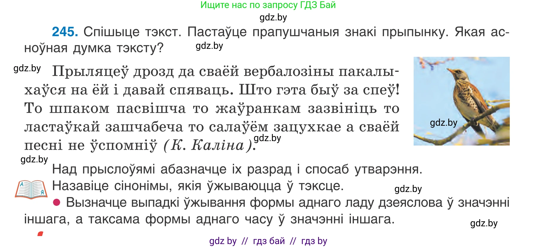 Белорусский язык (Беларуская мова), 7 класс Учебник, авторы: Валочка Ганна Міхайлаўна, Зелянко Вольга Уладзіміраўна, Язерская Святлана Анатольеўна, издательство Нацыянальны інстытут адукацыі, Минск, 2020, страница 140, номер 245, Условие