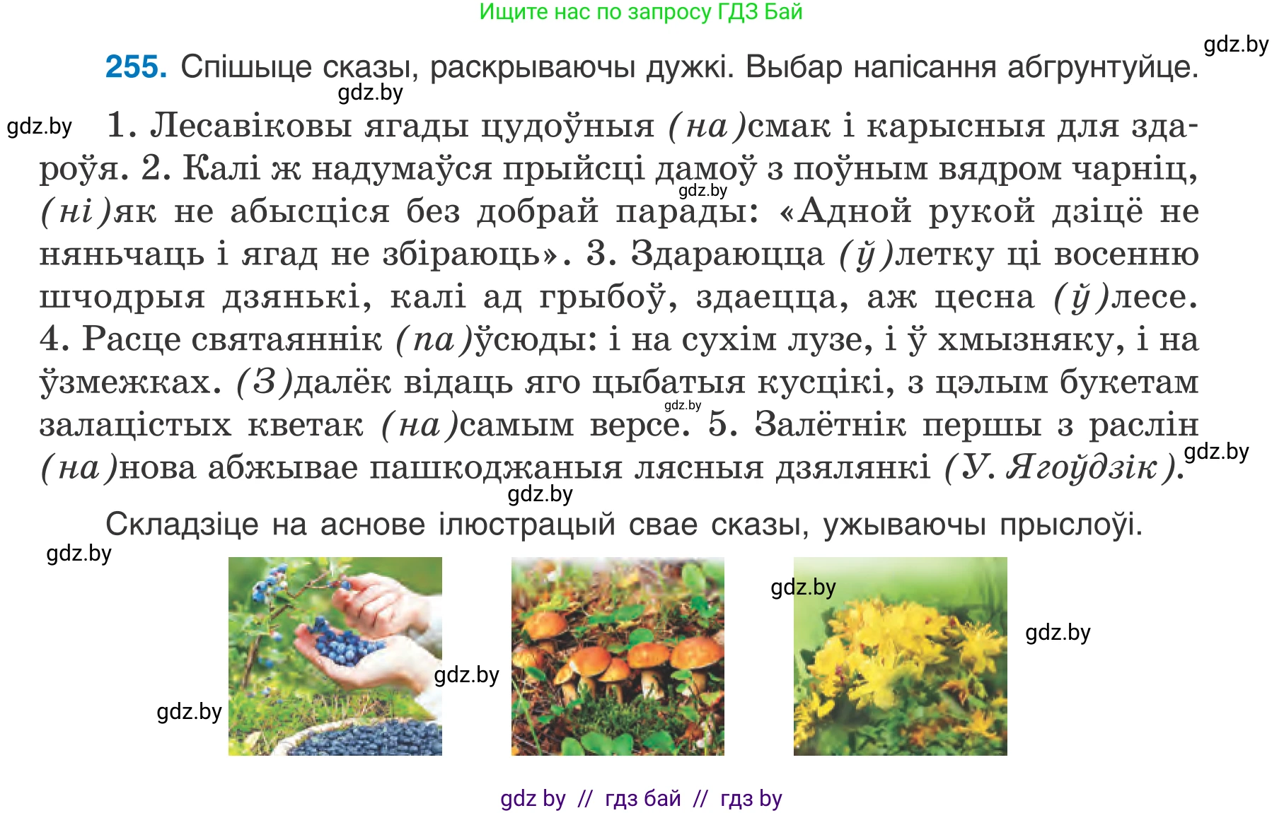 Белорусский язык (Беларуская мова), 7 класс Учебник, авторы: Валочка Ганна Міхайлаўна, Зелянко Вольга Уладзіміраўна, Язерская Святлана Анатольеўна, издательство Нацыянальны інстытут адукацыі, Минск, 2020, страница 145, номер 255, Условие