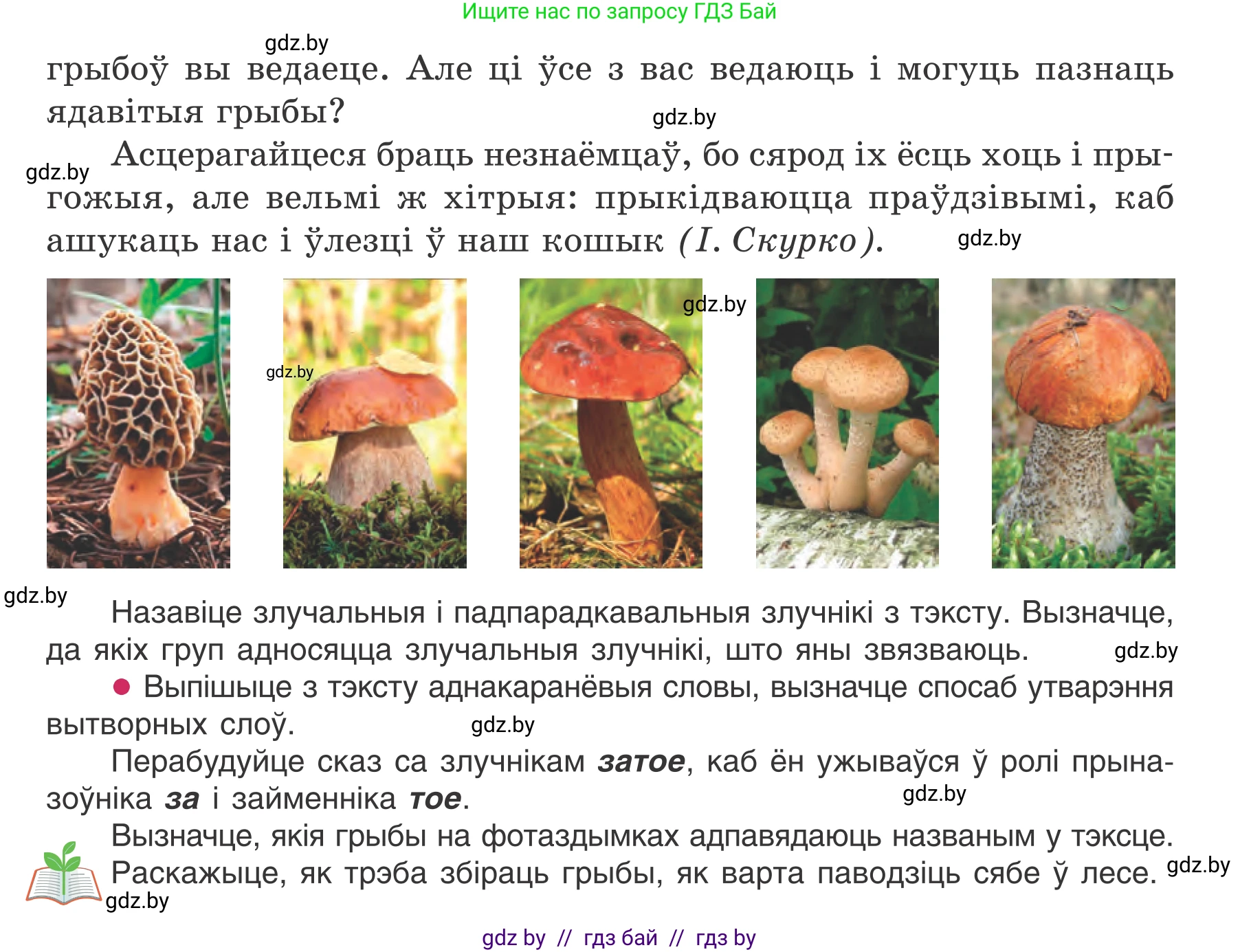 Белорусский язык (Беларуская мова), 7 класс Учебник, авторы: Валочка Ганна Міхайлаўна, Зелянко Вольга Уладзіміраўна, Язерская Святлана Анатольеўна, издательство Нацыянальны інстытут адукацыі, Минск, 2020, страница 190, номер 321, Условие (продолжение 2)