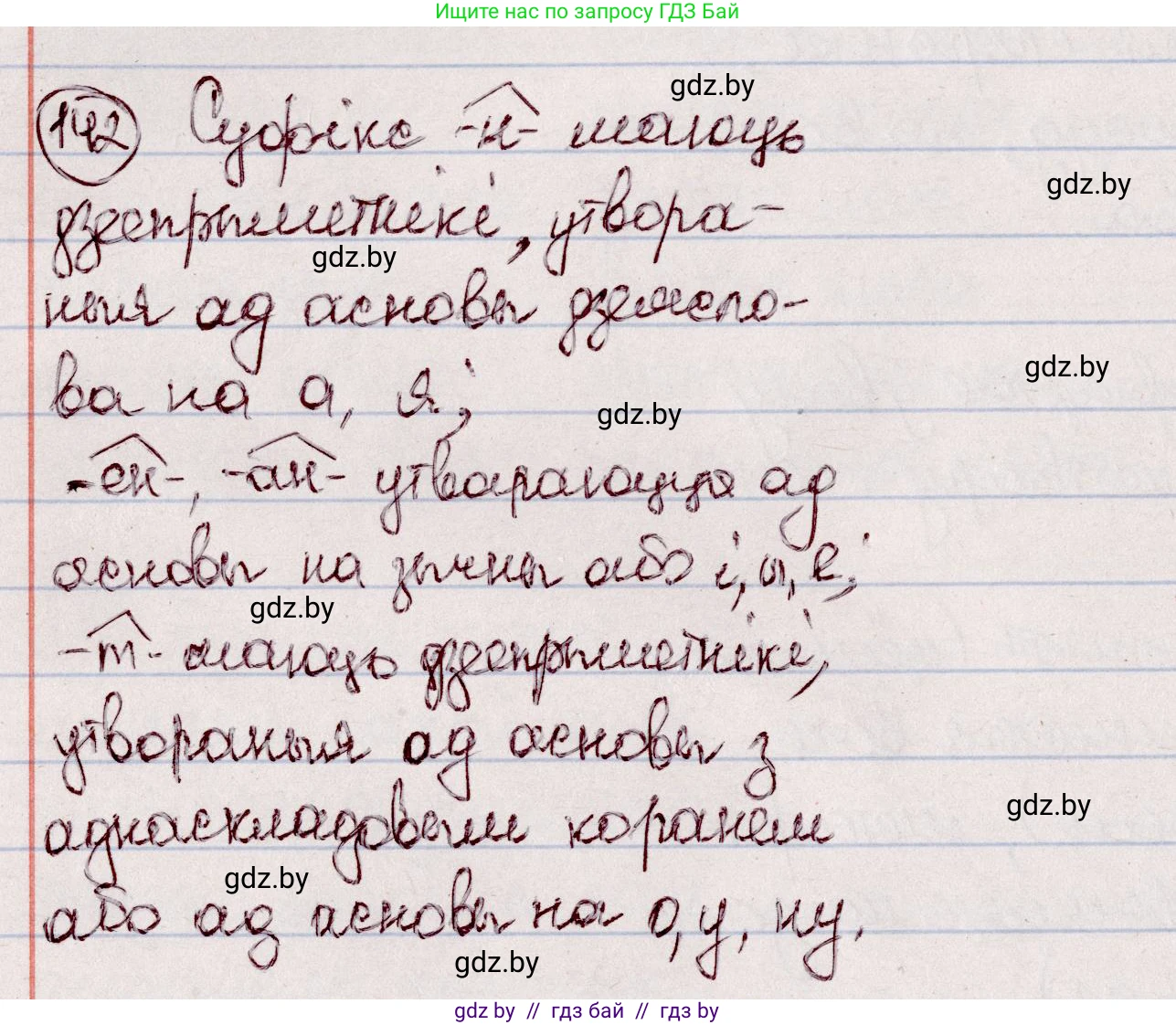 Белорусский язык (Беларуская мова), 7 класс Учебник, авторы: Валочка Ганна Міхайлаўна, Зелянко Вольга Уладзіміраўна, Язерская Святлана Анатольеўна, издательство Нацыянальны інстытут адукацыі, Минск, 2020, страница 85, номер 142, Решение