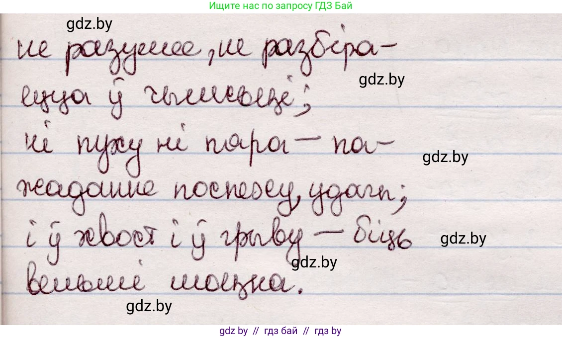 Белорусский язык (Беларуская мова), 7 класс Учебник, авторы: Валочка Ганна Міхайлаўна, Зелянко Вольга Уладзіміраўна, Язерская Святлана Анатольеўна, издательство Нацыянальны інстытут адукацыі, Минск, 2020, страница 185, номер 313, Решение (продолжение 2)