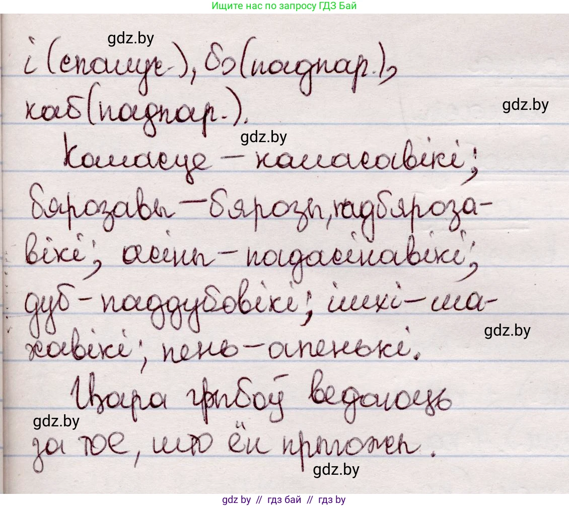 Белорусский язык (Беларуская мова), 7 класс Учебник, авторы: Валочка Ганна Міхайлаўна, Зелянко Вольга Уладзіміраўна, Язерская Святлана Анатольеўна, издательство Нацыянальны інстытут адукацыі, Минск, 2020, страница 190, номер 321, Решение (продолжение 2)