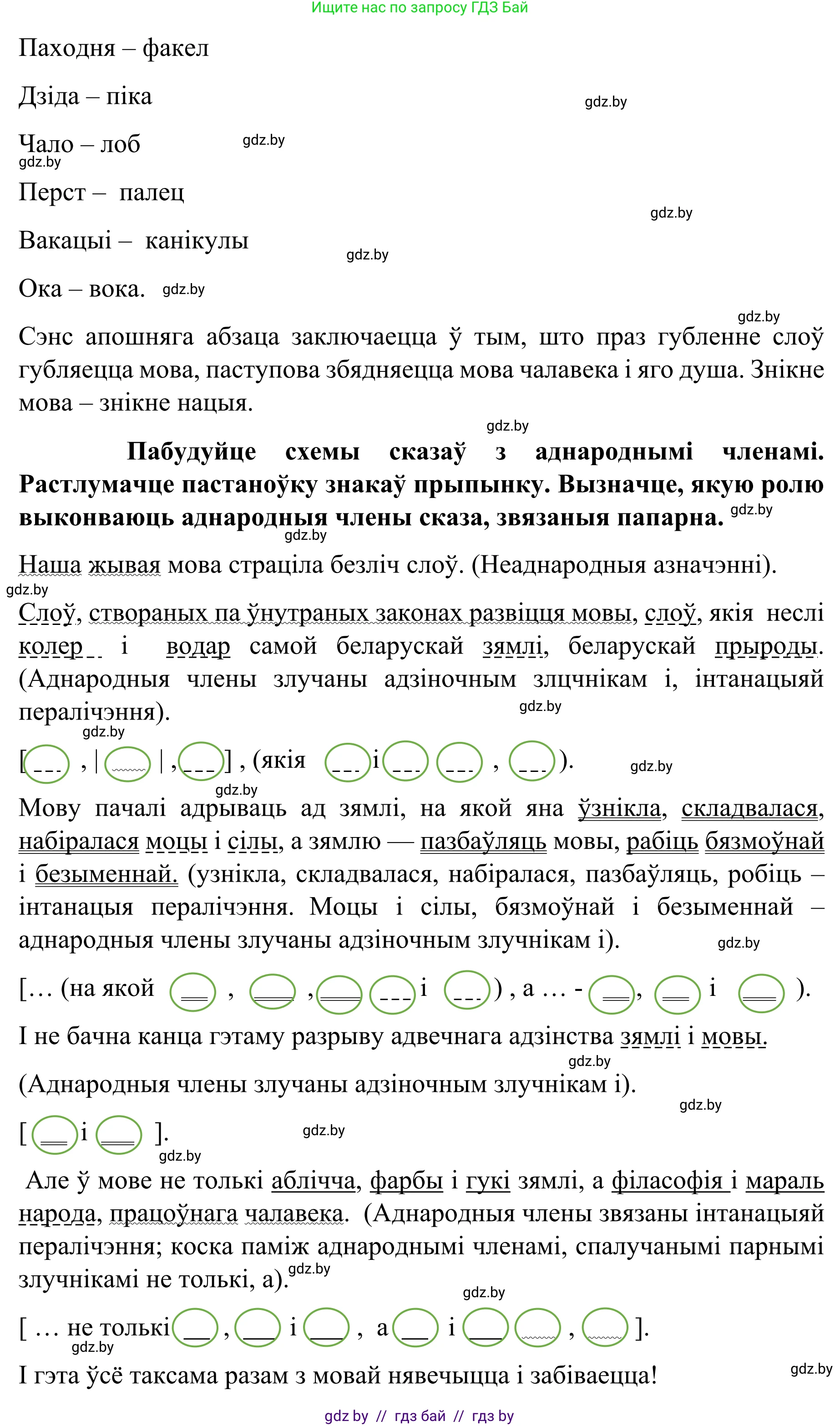 Белорусский язык (Беларуская мова), 8 класс Учебник, авторы: Бадзевіч Зінаіда Іванаўна, Саматыя Ірына Мікалаеўна, издательство Нацыянальны інстытут адукацыі, Минск, 2020, страница 160, номер 269, Решение (продолжение 2)