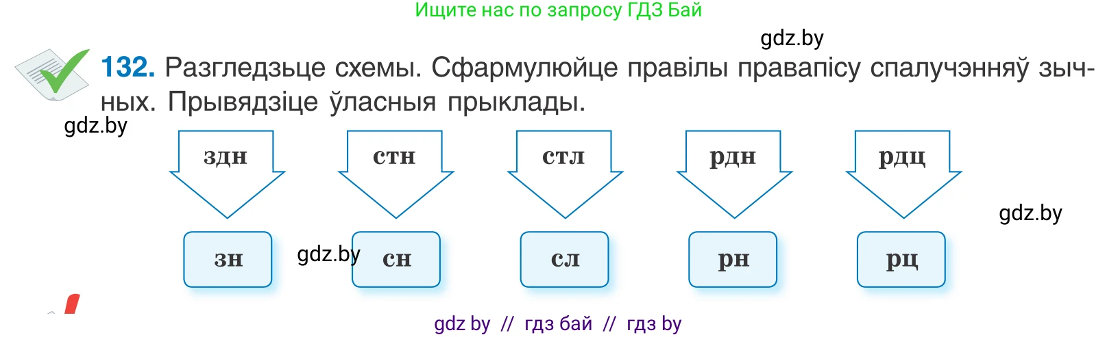 Белорусский язык (Беларуская мова), 10 класс Учебник, авторы: Валочка Ганна Міхайлаўна, Васюковіч Людміла Сяргееўна, Зелянко Вольга Уладзіміраўна, Міхнёнак С С, Якуба Святлана Міхайлаўна, издательство Нацыянальны інстытут адукацыі, Минск, 2020, страница 77, номер 132, Условие