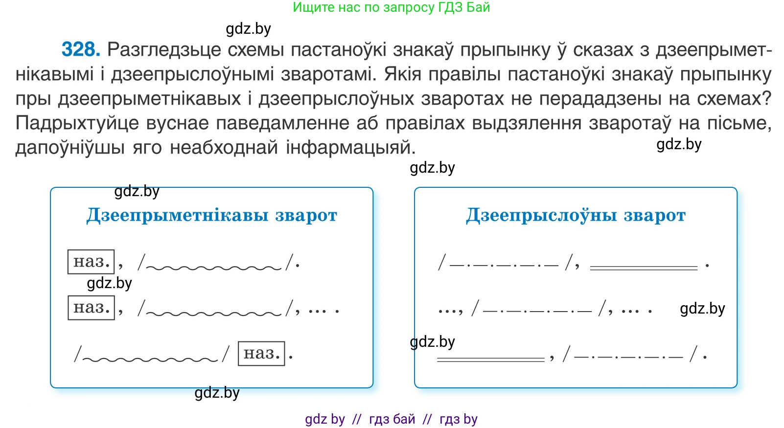 Белорусский язык (Беларуская мова), 10 класс Учебник, авторы: Валочка Ганна Міхайлаўна, Васюковіч Людміла Сяргееўна, Зелянко Вольга Уладзіміраўна, Міхнёнак С С, Якуба Святлана Міхайлаўна, издательство Нацыянальны інстытут адукацыі, Минск, 2020, страница 200, номер 328, Условие