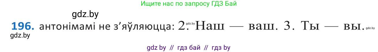 Белорусский язык (Беларуская мова), 10 класс Учебник, авторы: Валочка Ганна Міхайлаўна, Васюковіч Людміла Сяргееўна, Зелянко Вольга Уладзіміраўна, Міхнёнак С С, Якуба Святлана Міхайлаўна, издательство Нацыянальны інстытут адукацыі, Минск, 2020, страница 115, номер 196, Решение 2