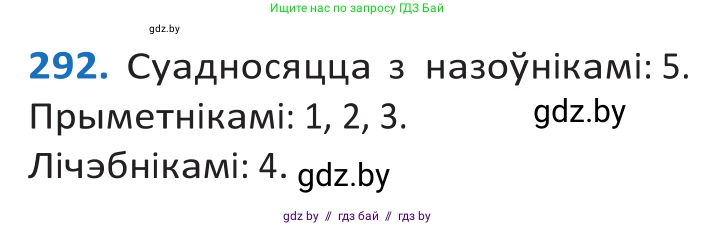 Белорусский язык (Беларуская мова), 10 класс Учебник, авторы: Валочка Ганна Міхайлаўна, Васюковіч Людміла Сяргееўна, Зелянко Вольга Уладзіміраўна, Міхнёнак С С, Якуба Святлана Міхайлаўна, издательство Нацыянальны інстытут адукацыі, Минск, 2020, страница 179, номер 292, Решение 2