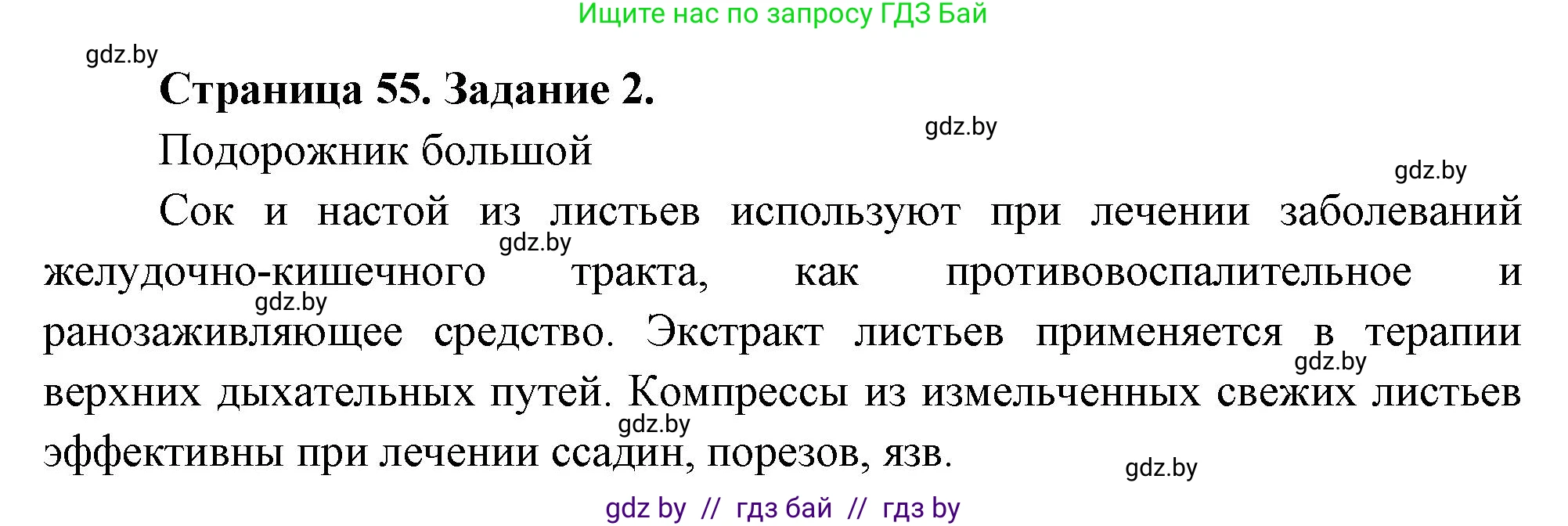 Биология, 6 класс рабочая тетрадь, авторы: Лисов Николай Дмитриевич, Борщевская Елена Валерьевна, издательство Аверсэв, Минск, 2021, жёлтого цвета, страница 55, номер 2, Решение