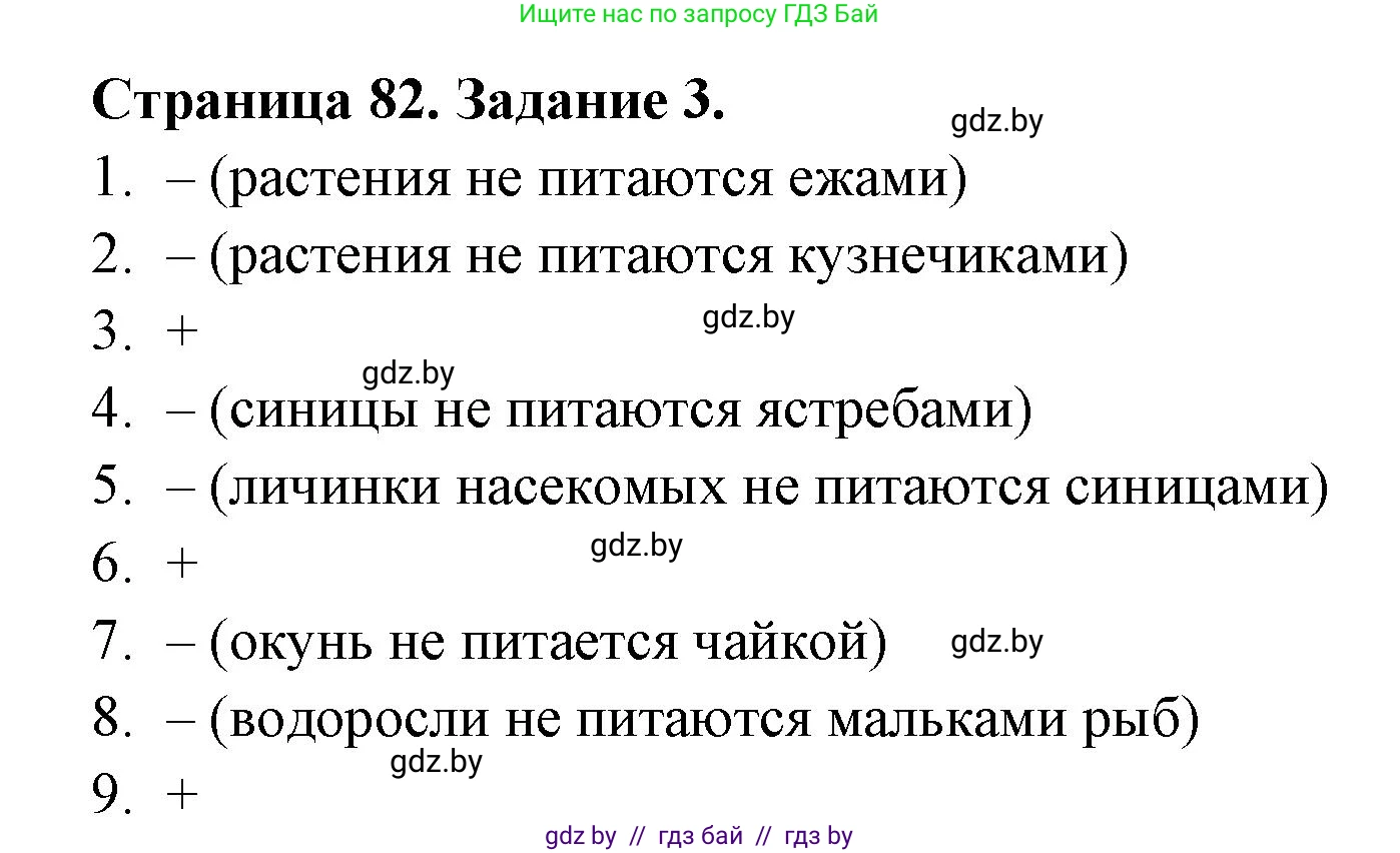 Биология, 6 класс рабочая тетрадь, авторы: Лисов Николай Дмитриевич, Борщевская Елена Валерьевна, издательство Аверсэв, Минск, 2021, жёлтого цвета, страница 82, номер 3, Решение