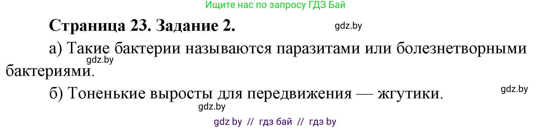 Биология, 6 класс Сборник контрольных и самостоятельных работ, авторы: Городович Наталья Ивановна, Капцевич Марина Викторовна, Сеген Елена Адамовна, издательство Аверсэв, Минск, 2021, страница 23, номер 2, Решение