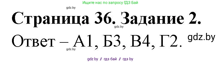 Биология, 6 класс Сборник контрольных и самостоятельных работ, авторы: Городович Наталья Ивановна, Капцевич Марина Викторовна, Сеген Елена Адамовна, издательство Аверсэв, Минск, 2021, страница 36, номер 2, Решение