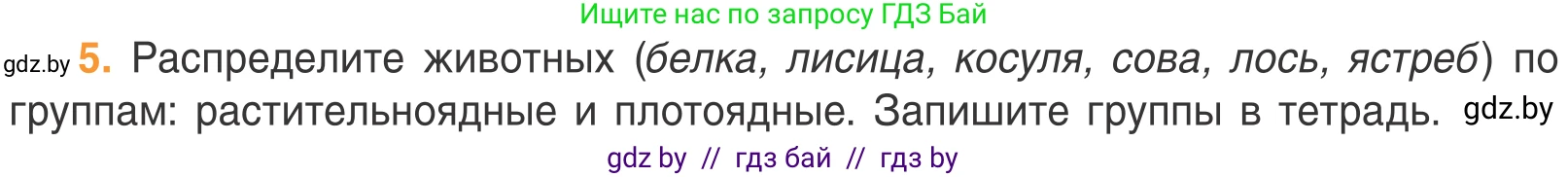 Биология, 6 класс Учебник, автор: Лисов Николай Дмитриевич, издательство Народная асвета, Минск, 2021, зелёного цвета, страница 74, номер 5, Условие