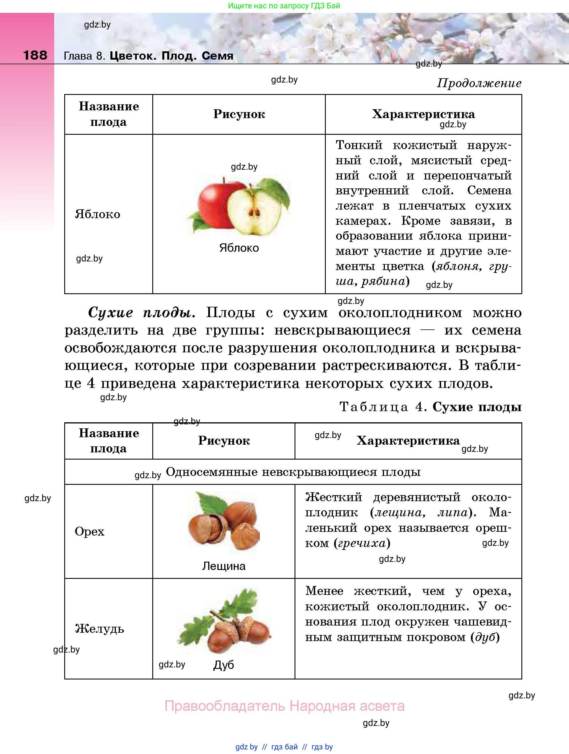 Биология, 7 класс Учебник, автор: Лисов Николай Дмитриевич, издательство Народная асвета, Минск, 2022, зелёного цвета, страница 188