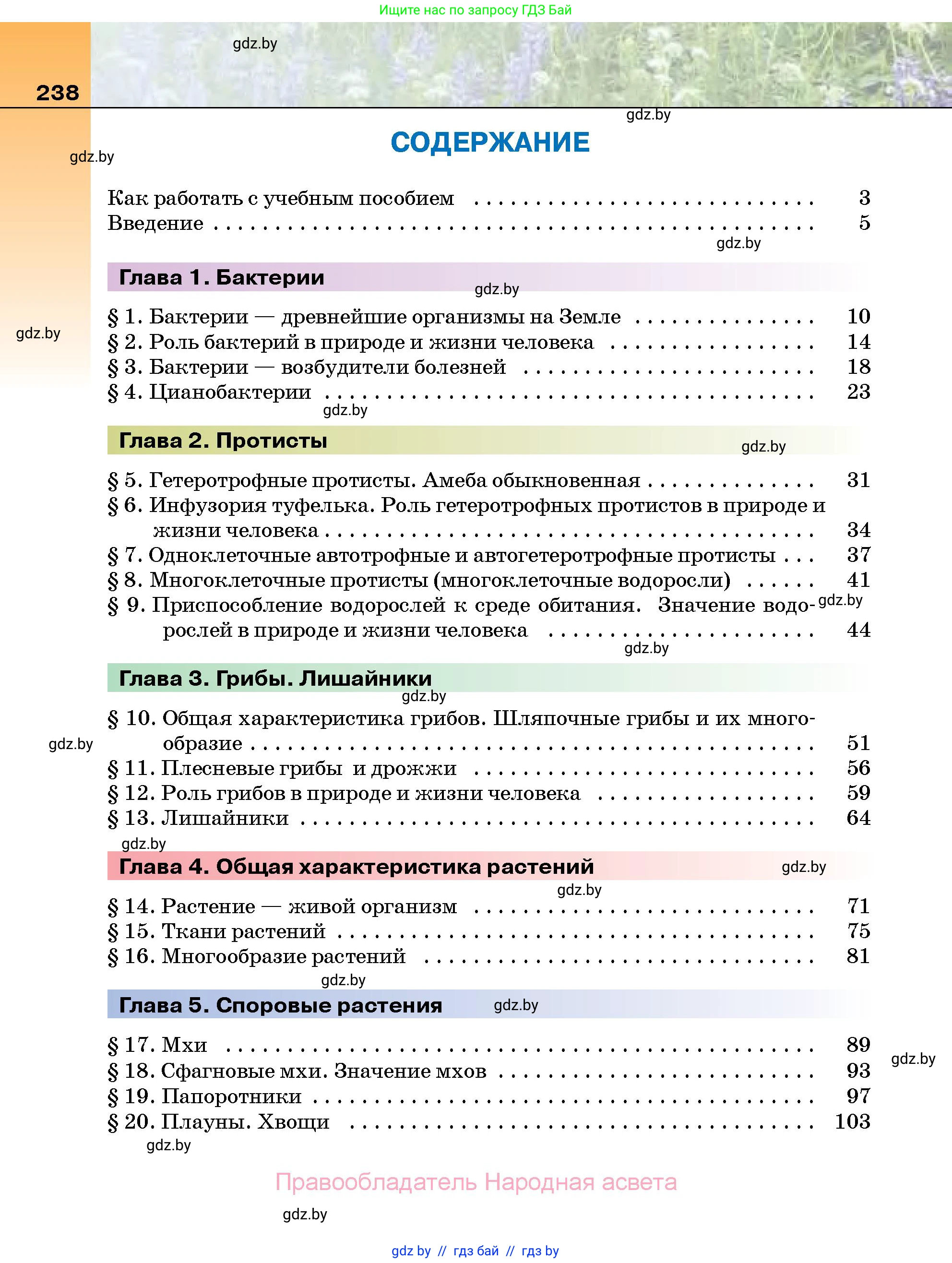 Биология, 7 класс Учебник, автор: Лисов Николай Дмитриевич, издательство Народная асвета, Минск, 2022, зелёного цвета, страница 238