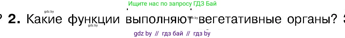 Биология, 7 класс Учебник, автор: Лисов Николай Дмитриевич, издательство Народная асвета, Минск, 2022, зелёного цвета, страница 75, номер 2, Условие