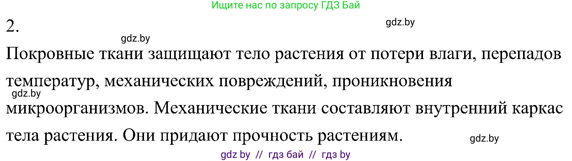 Биология, 7 класс Учебник, автор: Лисов Николай Дмитриевич, издательство Народная асвета, Минск, 2022, зелёного цвета, страница 81, номер 2, Решение