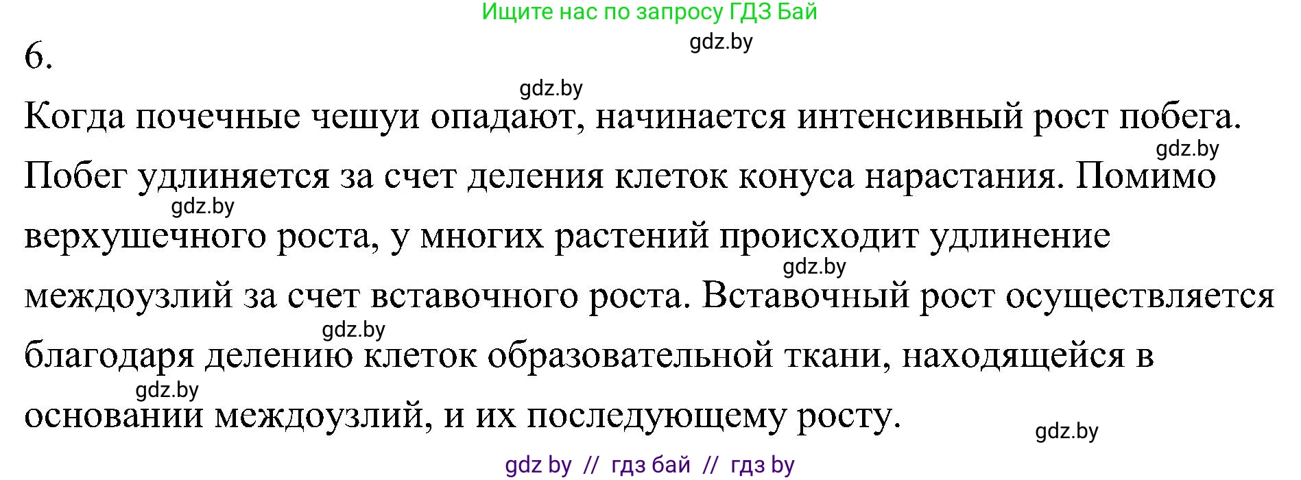 Биология, 7 класс Учебник, автор: Лисов Николай Дмитриевич, издательство Народная асвета, Минск, 2022, зелёного цвета, страница 137, номер 6, Решение