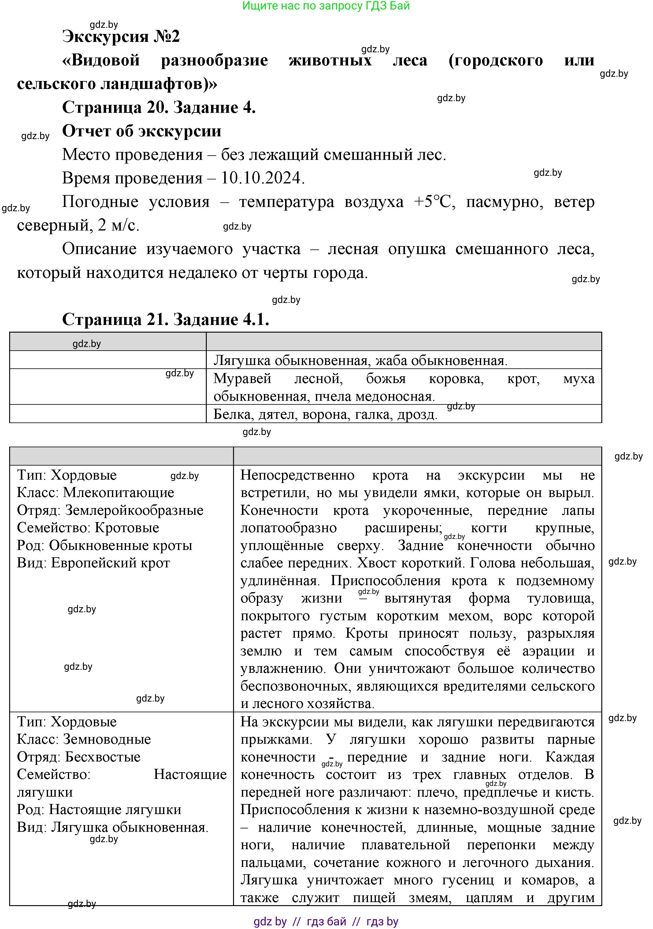 Биология, 8 класс Тетрадь для лабораторных и практических работ, авторы: Бедарик Ирина Геннадьевна, Бедарик Александр Евгеньевич, издательство Аверсэв, Минск, 2024, жёлтого цвета, страница 20, Решение