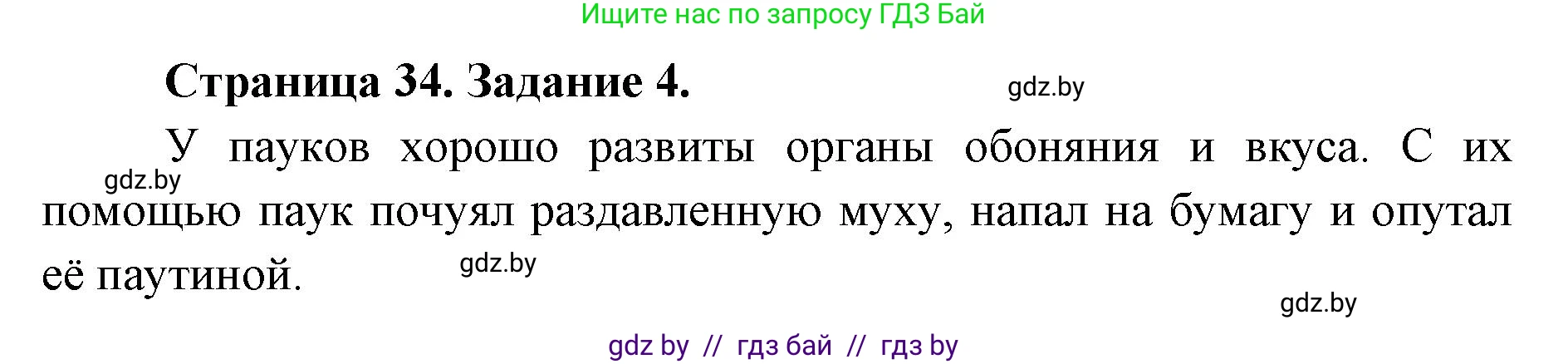 Биология, 8 класс рабочая тетрадь, авторы: Бедарик Ирина Геннадьевна, Бедарик Александр Евгеньевич, издательство Аверсэв, Минск, 2024, страница 34, номер 4, Решение