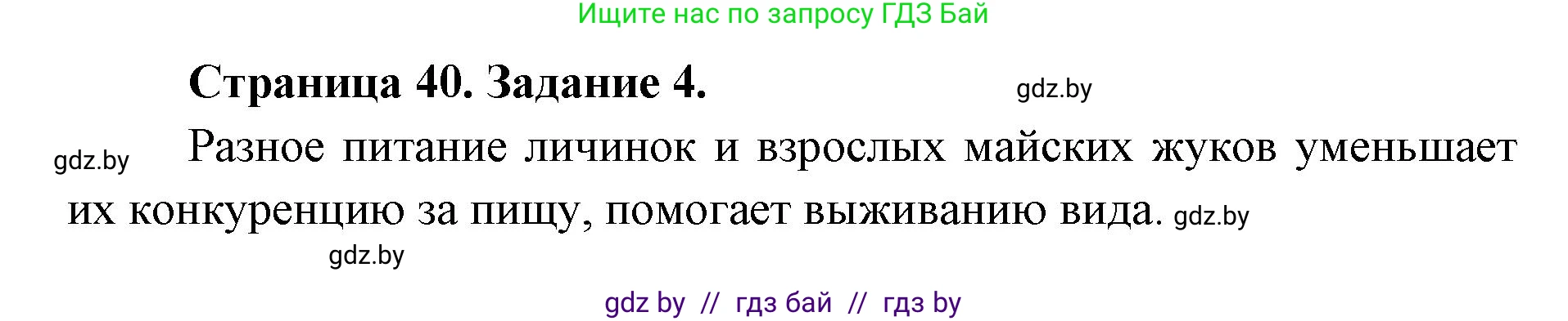 Биология, 8 класс рабочая тетрадь, авторы: Бедарик Ирина Геннадьевна, Бедарик Александр Евгеньевич, издательство Аверсэв, Минск, 2024, страница 40, номер 4, Решение