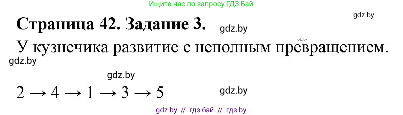 Биология, 8 класс рабочая тетрадь, авторы: Бедарик Ирина Геннадьевна, Бедарик Александр Евгеньевич, издательство Аверсэв, Минск, 2024, страница 42, номер 3, Решение