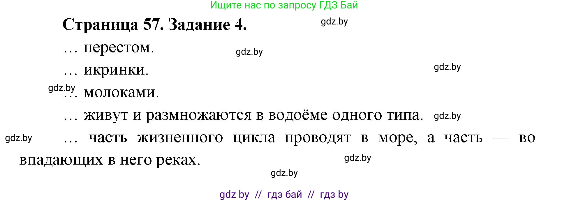 Биология, 8 класс рабочая тетрадь, авторы: Бедарик Ирина Геннадьевна, Бедарик Александр Евгеньевич, издательство Аверсэв, Минск, 2024, страница 57, номер 4, Решение