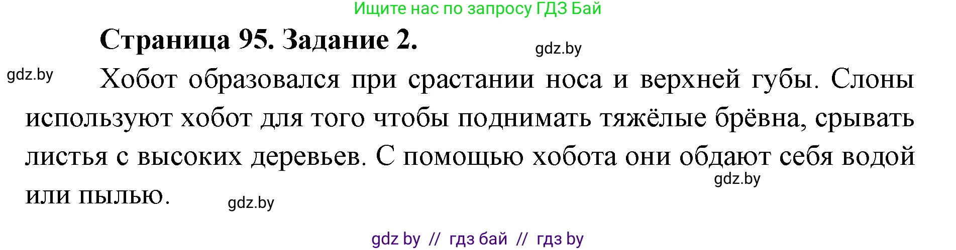 Биология, 8 класс рабочая тетрадь, авторы: Бедарик Ирина Геннадьевна, Бедарик Александр Евгеньевич, издательство Аверсэв, Минск, 2024, страница 95, номер 2, Решение
