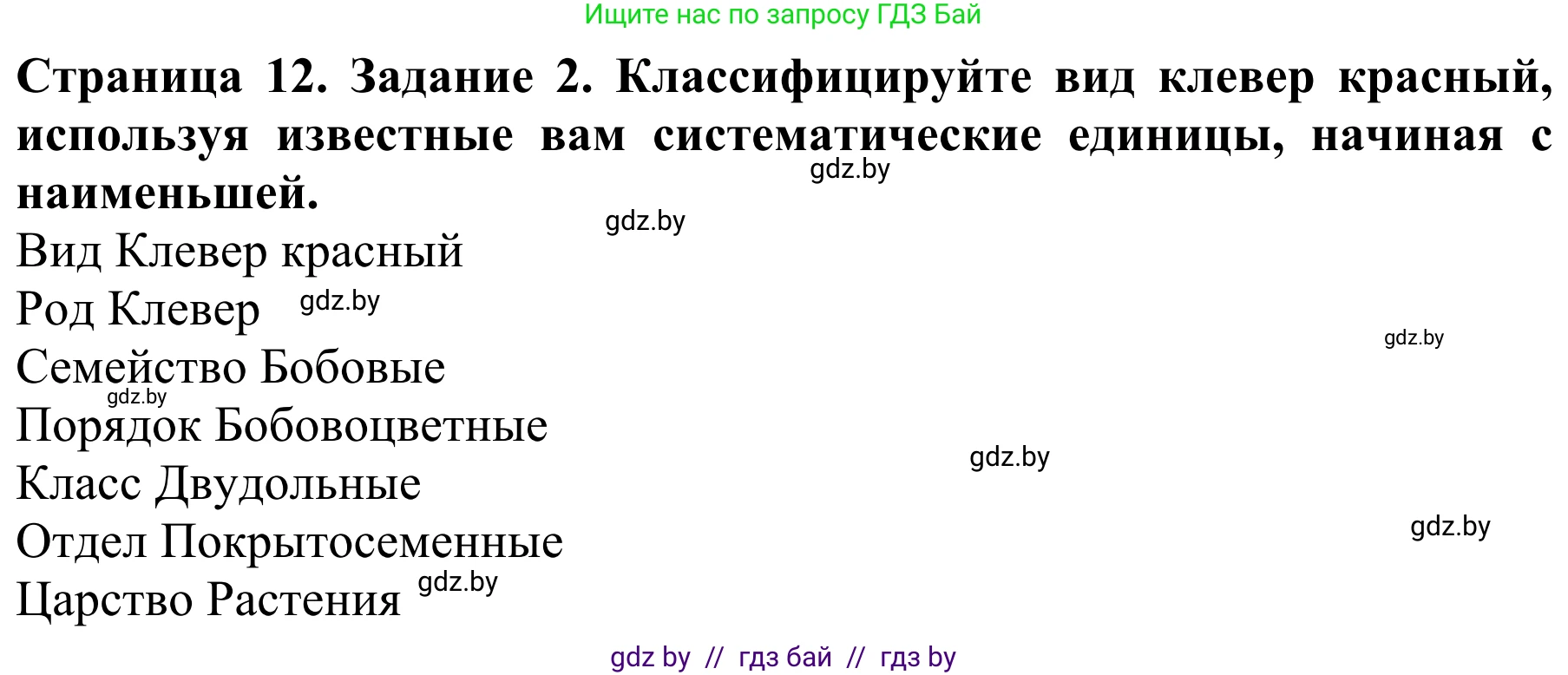 Биология, 8 класс Учебник, авторы: Бедарик Ирина Геннадьевна, Бедарик Александр Евгеньевич, Иванов Владимир Николаевич, издательство Адукацыя i выхаванне, Минск, 2023, зелёного цвета, страница 12, Решение