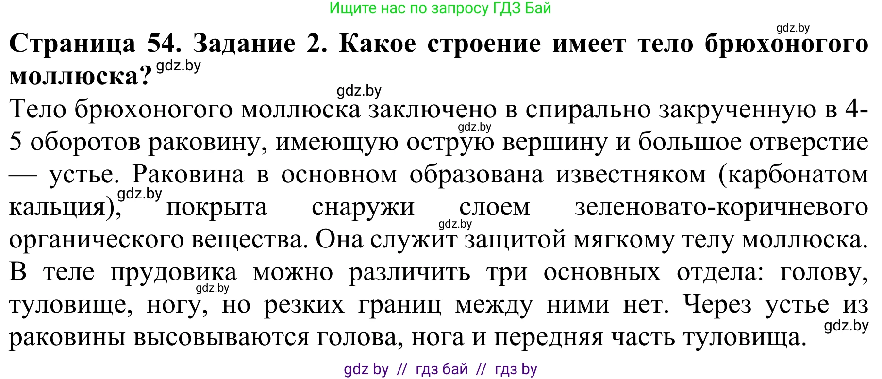 Биология, 8 класс Учебник, авторы: Бедарик Ирина Геннадьевна, Бедарик Александр Евгеньевич, Иванов Владимир Николаевич, издательство Адукацыя i выхаванне, Минск, 2023, зелёного цвета, страница 54, Решение