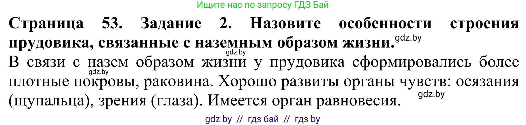 Биология, 8 класс Учебник, авторы: Бедарик Ирина Геннадьевна, Бедарик Александр Евгеньевич, Иванов Владимир Николаевич, издательство Адукацыя i выхаванне, Минск, 2023, зелёного цвета, страница 53, номер 2, Решение