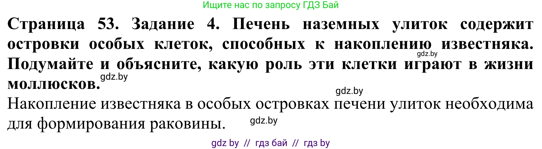 Биология, 8 класс Учебник, авторы: Бедарик Ирина Геннадьевна, Бедарик Александр Евгеньевич, Иванов Владимир Николаевич, издательство Адукацыя i выхаванне, Минск, 2023, зелёного цвета, страница 53, номер 4, Решение