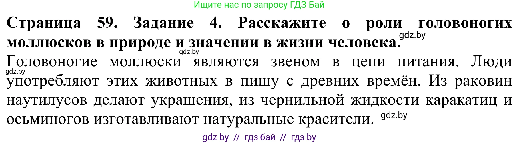 Биология, 8 класс Учебник, авторы: Бедарик Ирина Геннадьевна, Бедарик Александр Евгеньевич, Иванов Владимир Николаевич, издательство Адукацыя i выхаванне, Минск, 2023, зелёного цвета, страница 60, номер 4, Решение