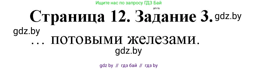 Биология, 8 класс Сборник контрольных и самостоятельных работ, авторы: Дубков Сергей Григорьевич, Городович Наталья Ивановна, Сеген Елена Адамовна, издательство Аверсэв, Минск, 2025, страница 12, номер 3, Решение