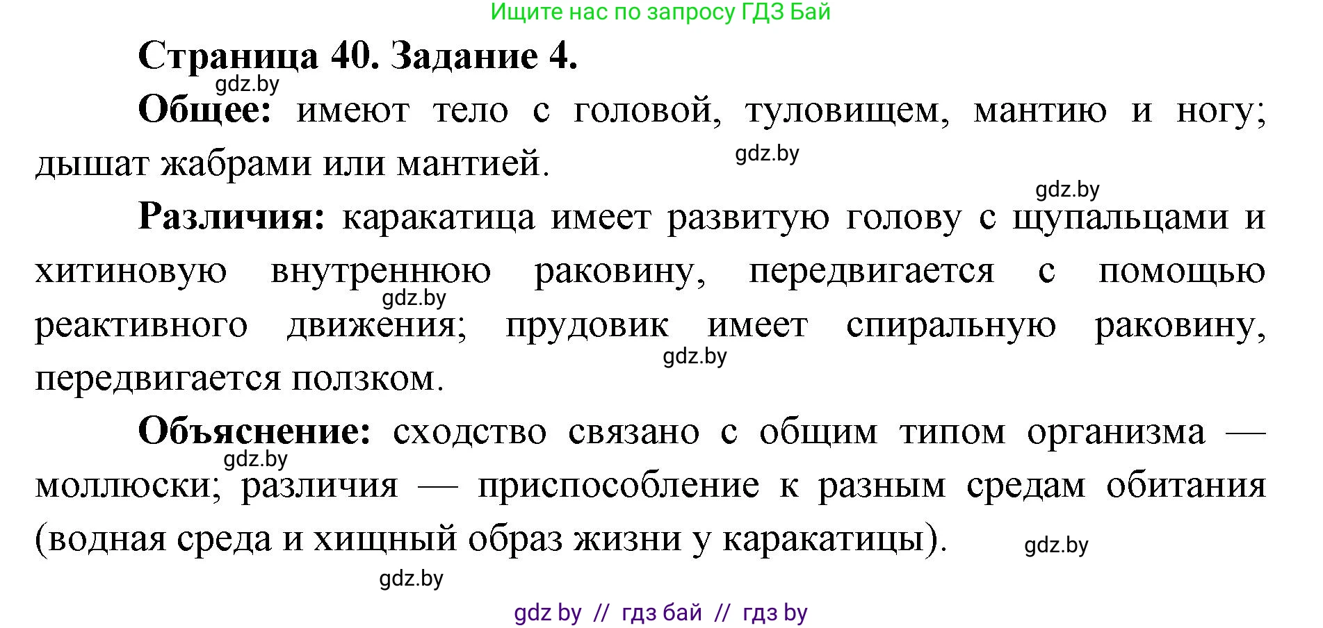 Биология, 8 класс Сборник контрольных и самостоятельных работ, авторы: Дубков Сергей Григорьевич, Городович Наталья Ивановна, Сеген Елена Адамовна, издательство Аверсэв, Минск, 2025, страница 40, номер 4, Решение