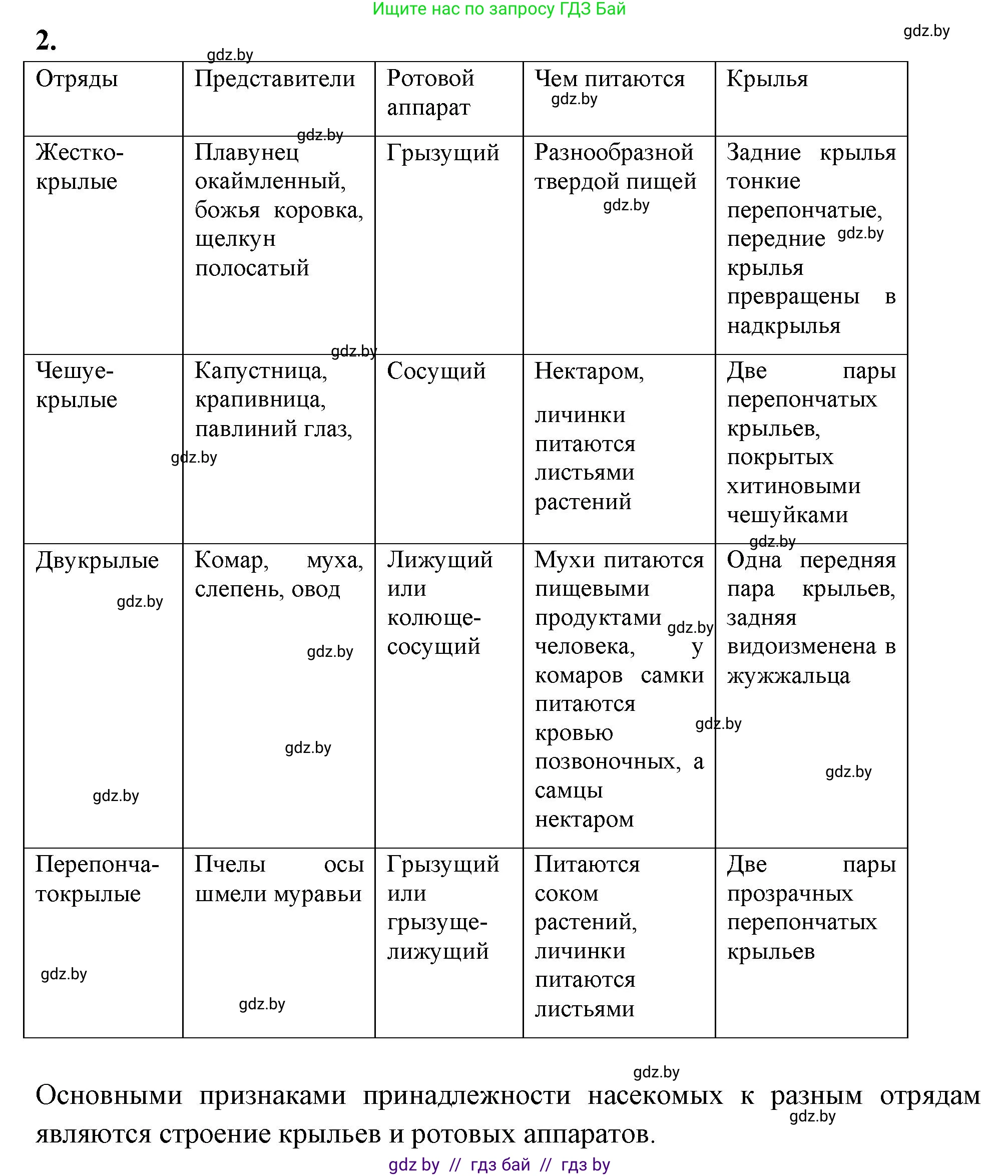 Биология, 8 класс рабочая тетрадь, автор: Лисов Николай Дмитриевич, издательство Аверсэв, Минск, 2018, зелёного цвета, страница 49, номер 2, Решение