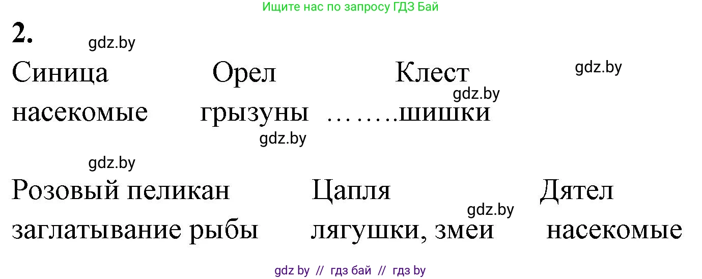 Биология, 8 класс рабочая тетрадь, автор: Лисов Николай Дмитриевич, издательство Аверсэв, Минск, 2018, зелёного цвета, страница 88, номер 2, Решение