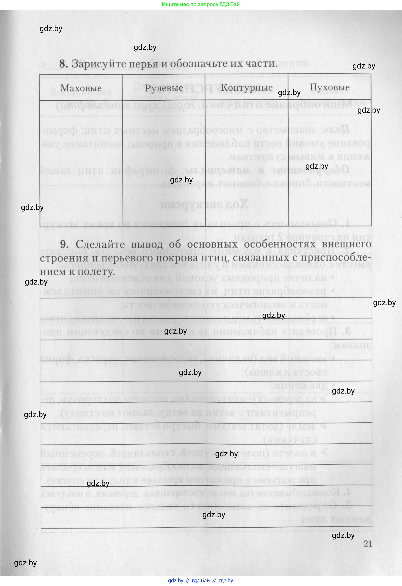Биология, 8 класс тетрадь для экскусрий, лабораторных и практических работ, автор: Рогожников Олег Николаевич, издательство Сэр-Вит, Минск, 2021, сиреневого цвета, страница 21