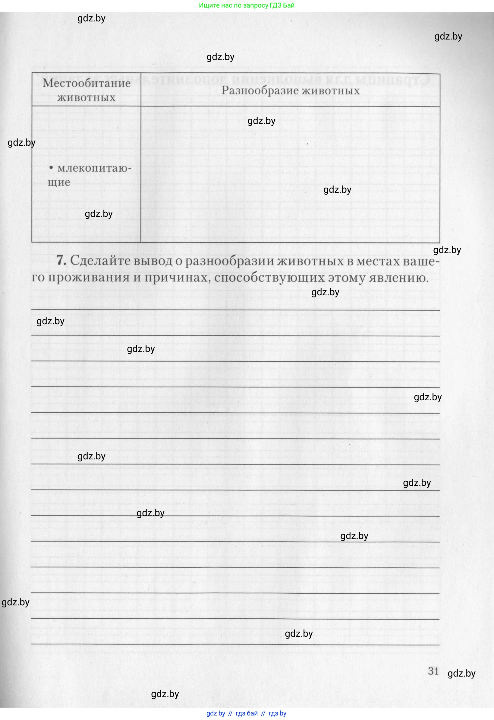 Биология, 8 класс тетрадь для экскусрий, лабораторных и практических работ, автор: Рогожников Олег Николаевич, издательство Сэр-Вит, Минск, 2021, сиреневого цвета, страница 31