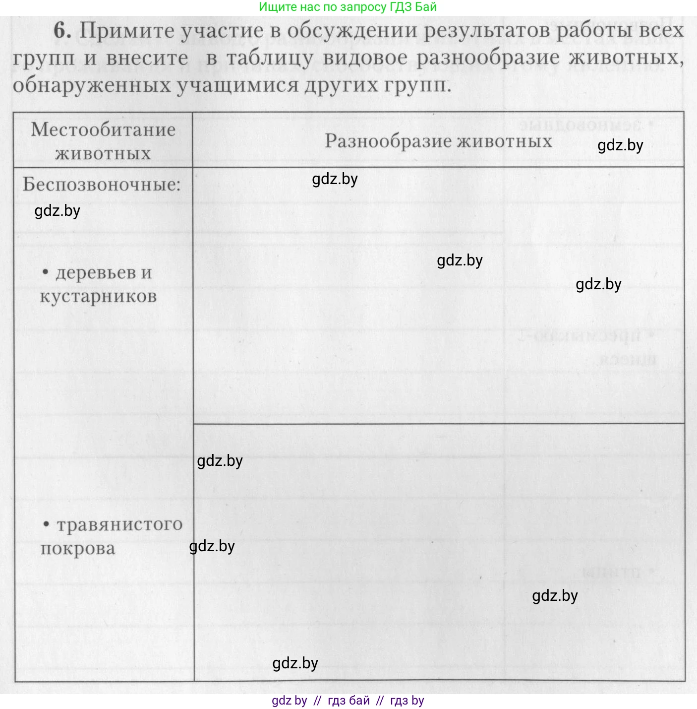 Биология, 8 класс тетрадь для экскусрий, лабораторных и практических работ, автор: Рогожников Олег Николаевич, издательство Сэр-Вит, Минск, 2021, сиреневого цвета, страница 29, номер 6, Условие