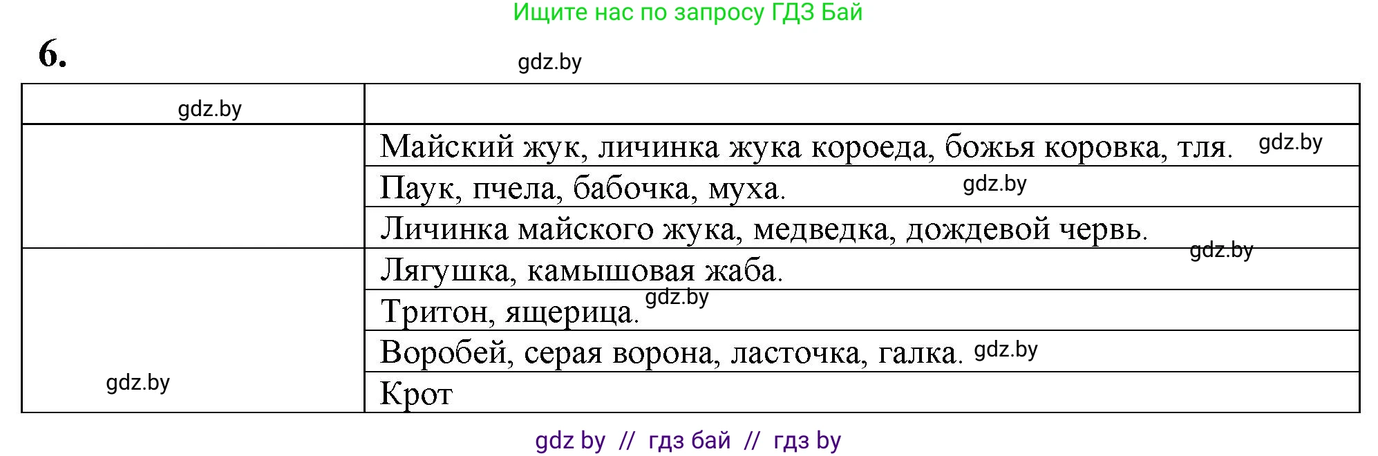 Биология, 8 класс тетрадь для экскусрий, лабораторных и практических работ, автор: Рогожников Олег Николаевич, издательство Сэр-Вит, Минск, 2021, сиреневого цвета, страница 29, номер 6, Решение