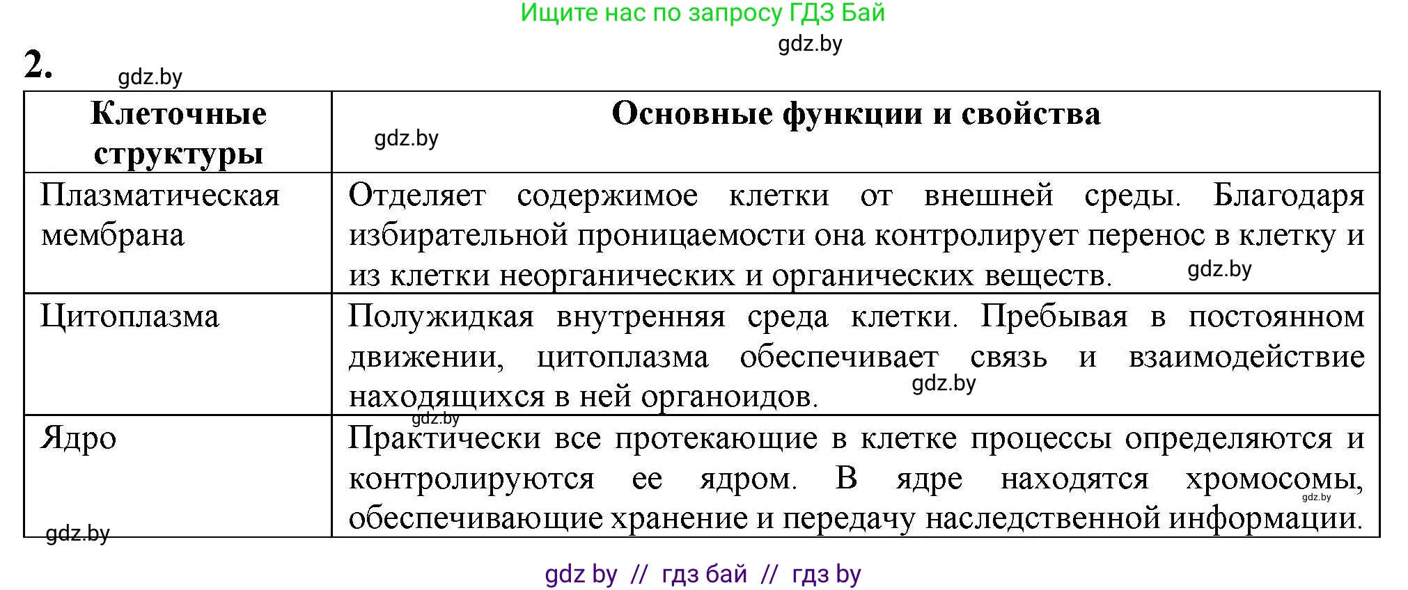 Биология, 9 класс рабочая тетрадь, авторы: Борисов Олег Леонидович, Антипенко Алеся Анатольевна, Мащенко Михаил Васильевич, издательство Аверсэв, Минск, 2019, салатового цвета, страница 4, номер 2, Решение