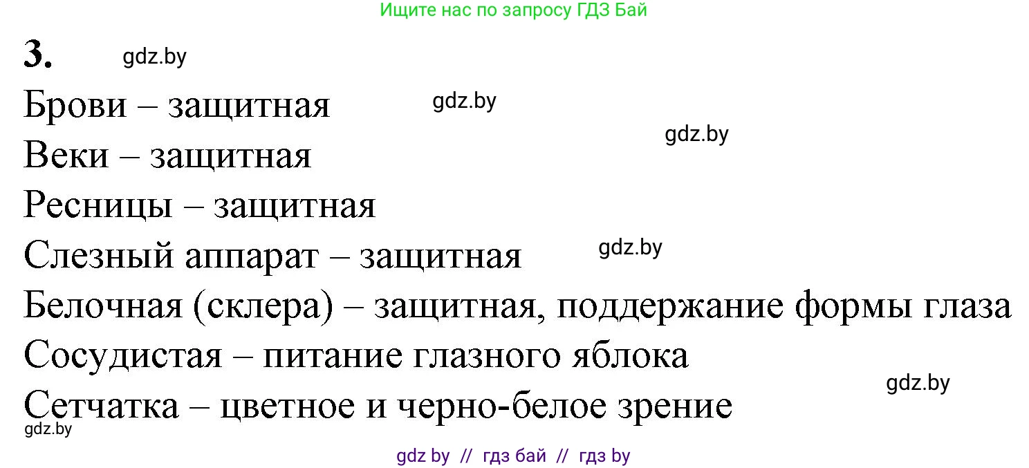 Биология, 9 класс рабочая тетрадь, авторы: Борисов Олег Леонидович, Антипенко Алеся Анатольевна, Мащенко Михаил Васильевич, издательство Аверсэв, Минск, 2019, салатового цвета, страница 26, номер 3, Решение