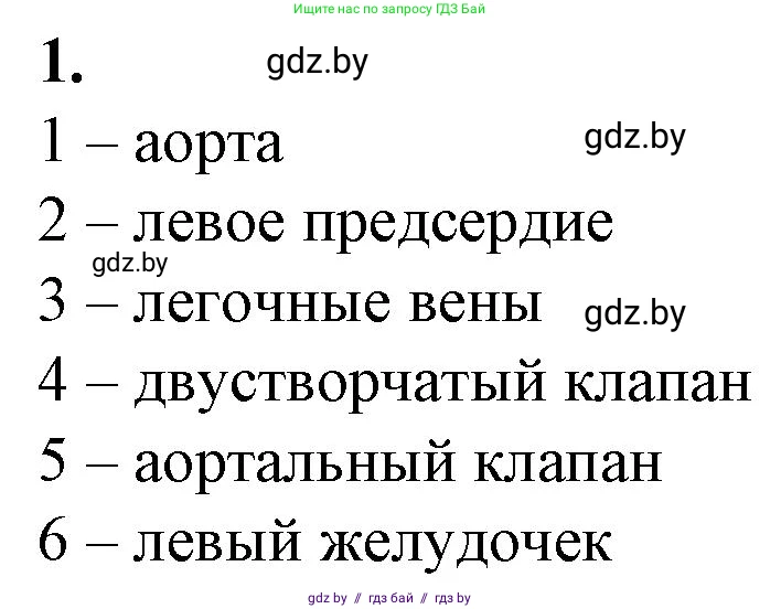 Биология, 9 класс рабочая тетрадь, авторы: Борисов Олег Леонидович, Антипенко Алеся Анатольевна, Мащенко Михаил Васильевич, издательство Аверсэв, Минск, 2019, салатового цвета, страница 59, номер 1, Решение