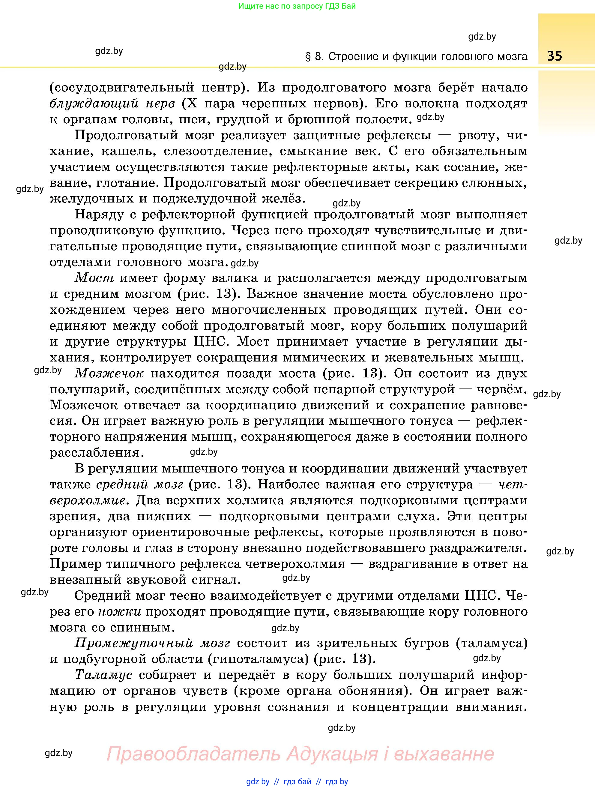 Биология, 9 класс Учебник, авторы: Борисов Олег Леонидович, Антипенко Алеся Анатольевна, Рогожников Олег Николаевич, издательство Адукацыя i выхаванне, Минск, 2025, бирюзового цвета, страница 35