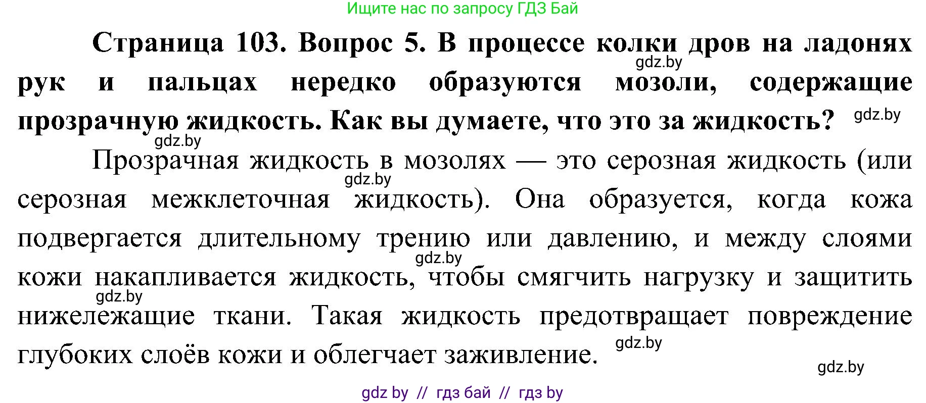 Биология, 9 класс Учебник, авторы: Борисов Олег Леонидович, Антипенко Алеся Анатольевна, Рогожников Олег Николаевич, издательство Адукацыя i выхаванне, Минск, 2025, бирюзового цвета, страница 103, номер 5, Решение 1