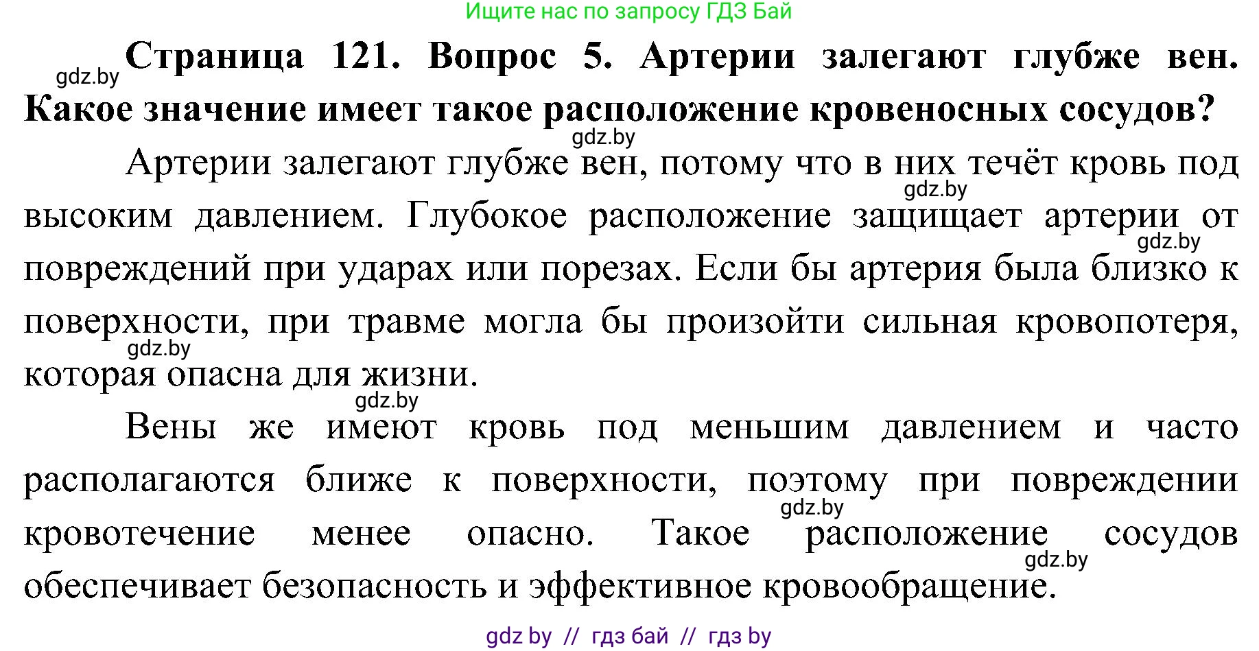 Биология, 9 класс Учебник, авторы: Борисов Олег Леонидович, Антипенко Алеся Анатольевна, Рогожников Олег Николаевич, издательство Адукацыя i выхаванне, Минск, 2025, бирюзового цвета, страница 121, номер 5, Решение 1