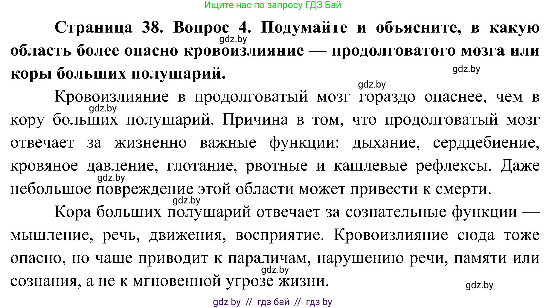 Биология, 9 класс Учебник, авторы: Борисов Олег Леонидович, Антипенко Алеся Анатольевна, Рогожников Олег Николаевич, издательство Адукацыя i выхаванне, Минск, 2025, бирюзового цвета, страница 38, номер 4, Решение 1